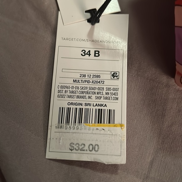 NWT! Shade and Shore Swim/Bra Top - Picture 5 of 5